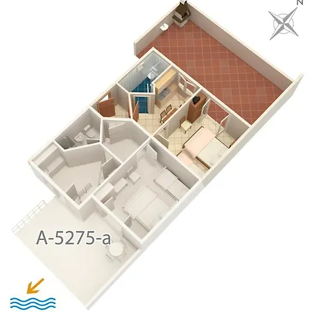 By The Sea Duce, Omis - 5275 Daire Dugi Rat